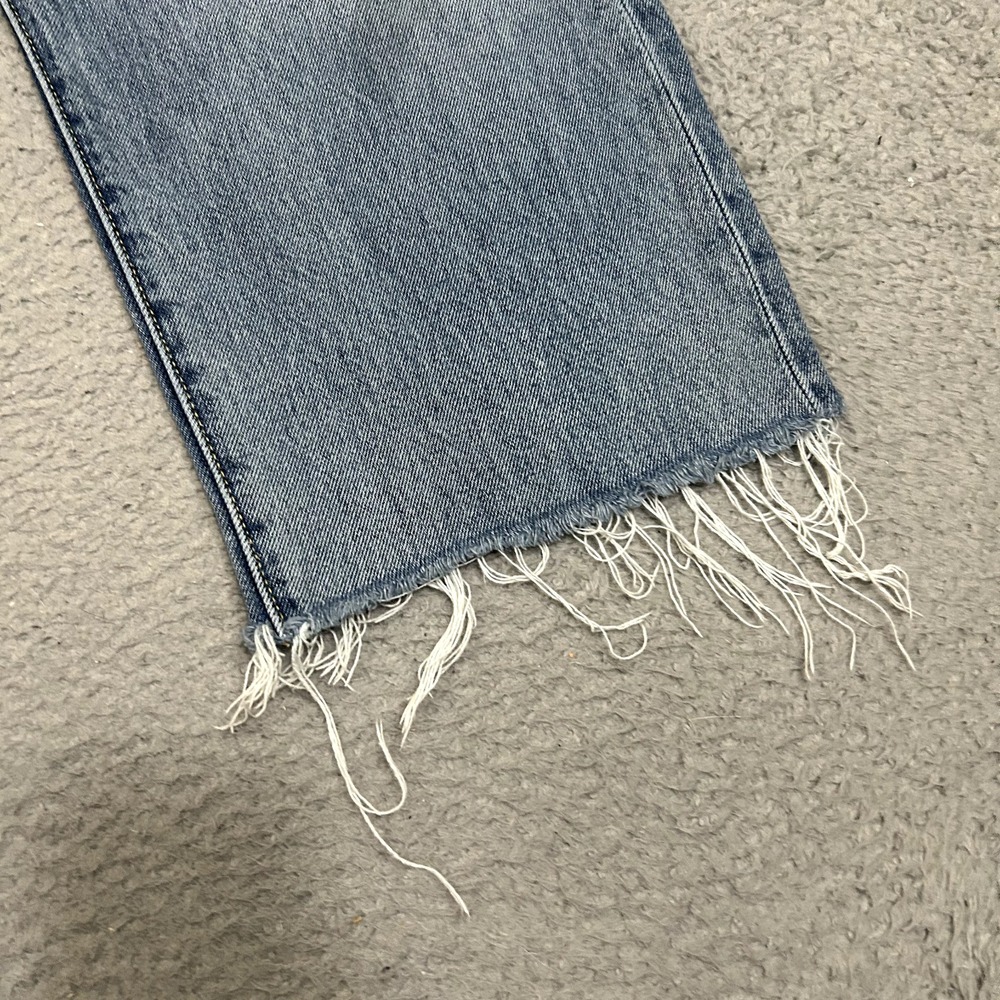 Levis Jeans Mens 34x26 Blue Denim 551 Z Straight Fit Cropped Premium Big E Adult - Picture 6 of 16